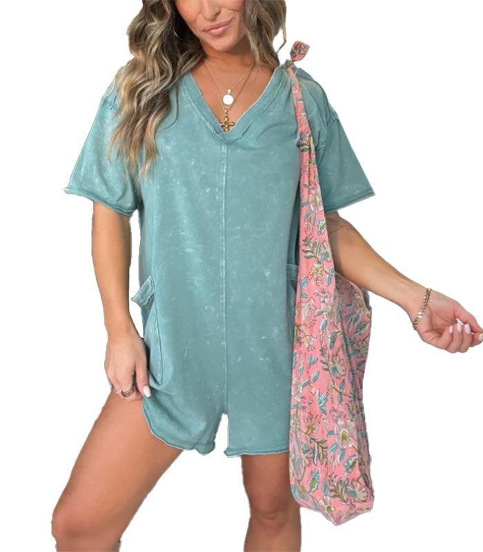 Maricel | Chic Washed Romper