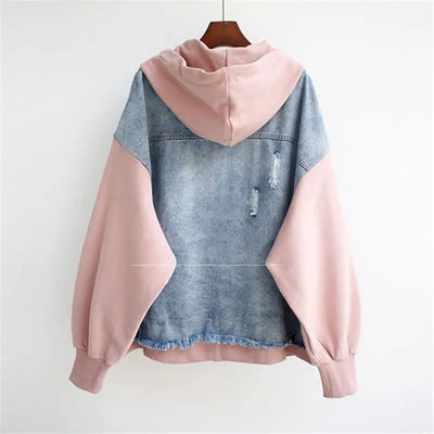 Vivian | Denim Hoodie Jacket