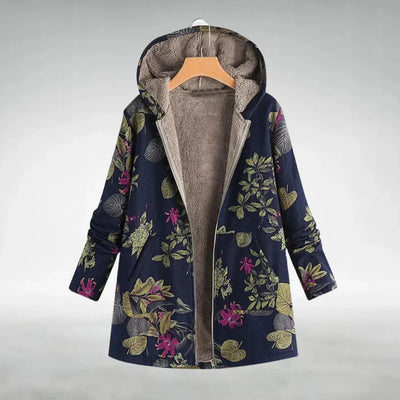 Sofia - Stylish Floral Fleece Jacket
